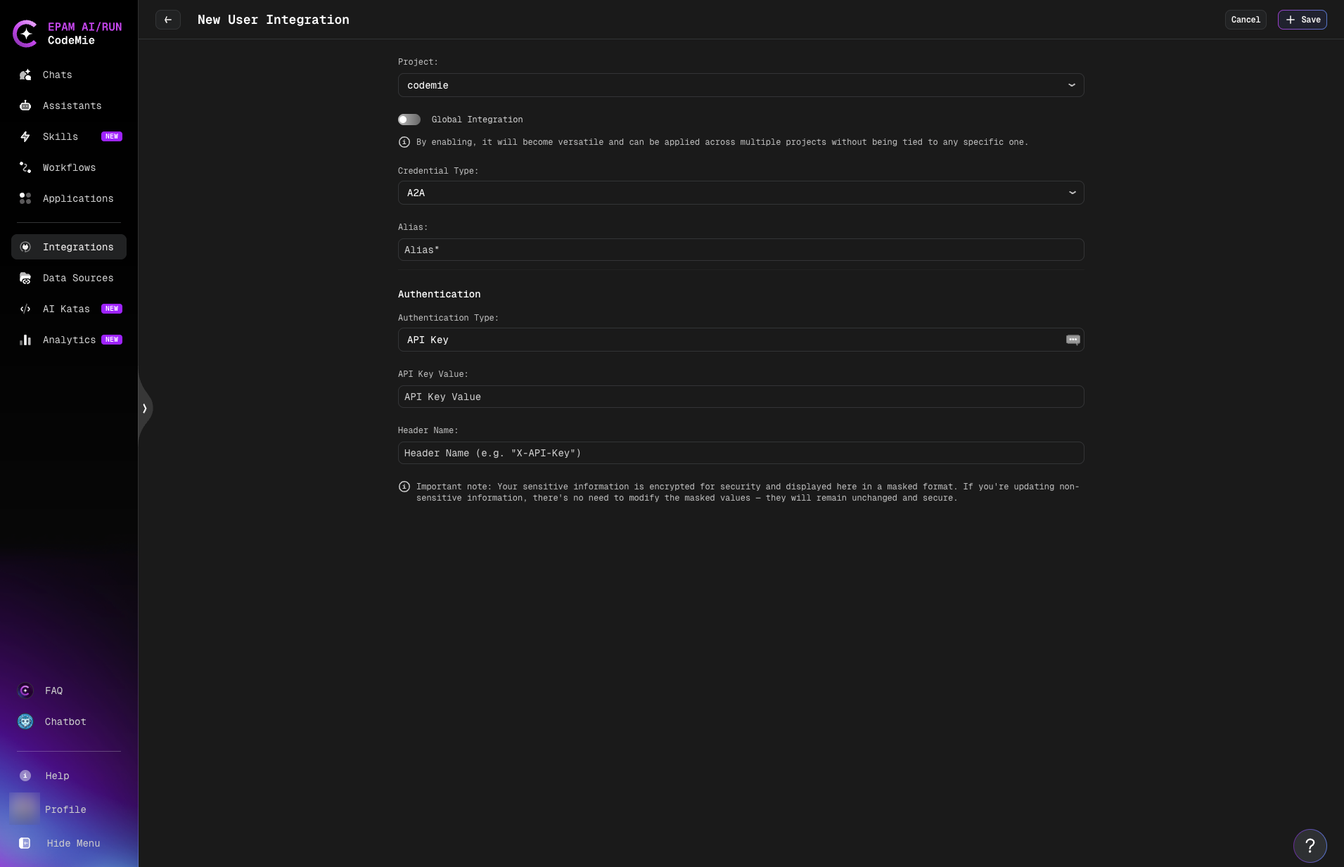 API Key authentication