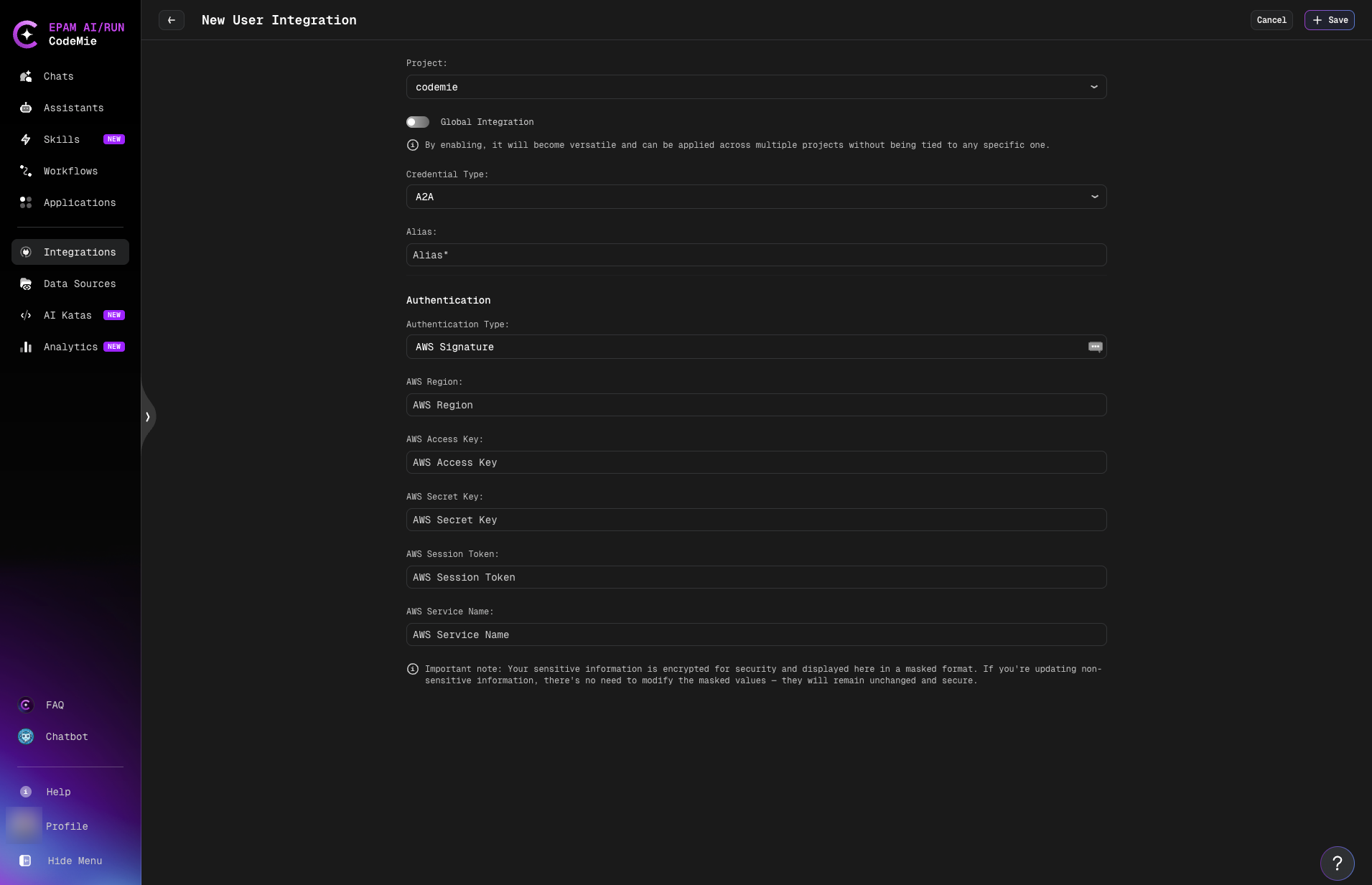 AWS Signature authentication
