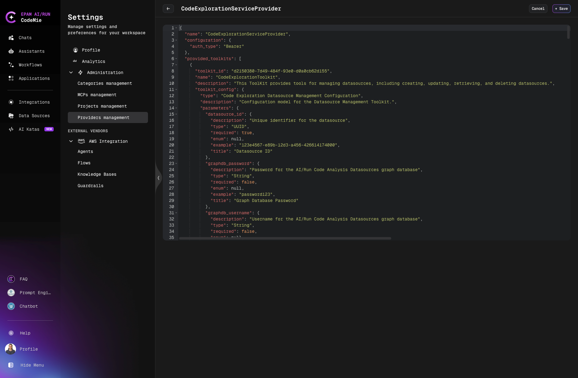 Add Provider Configuration