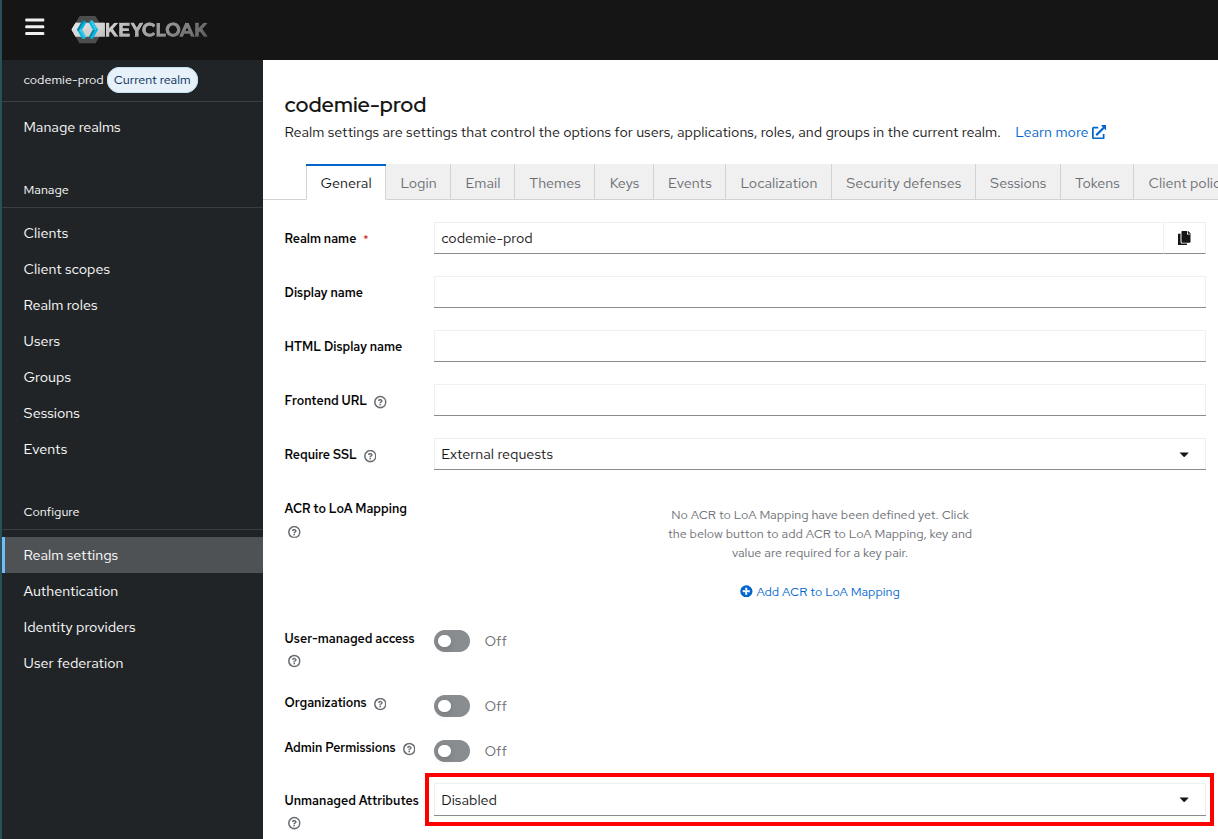 Enable Unmanaged Attributes