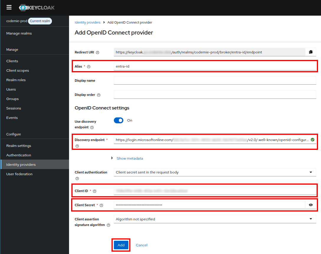 Provider Configuration
