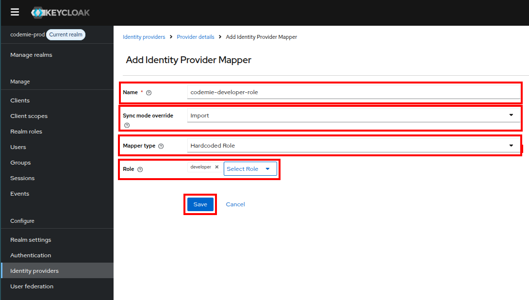 Role Mapper Configuration