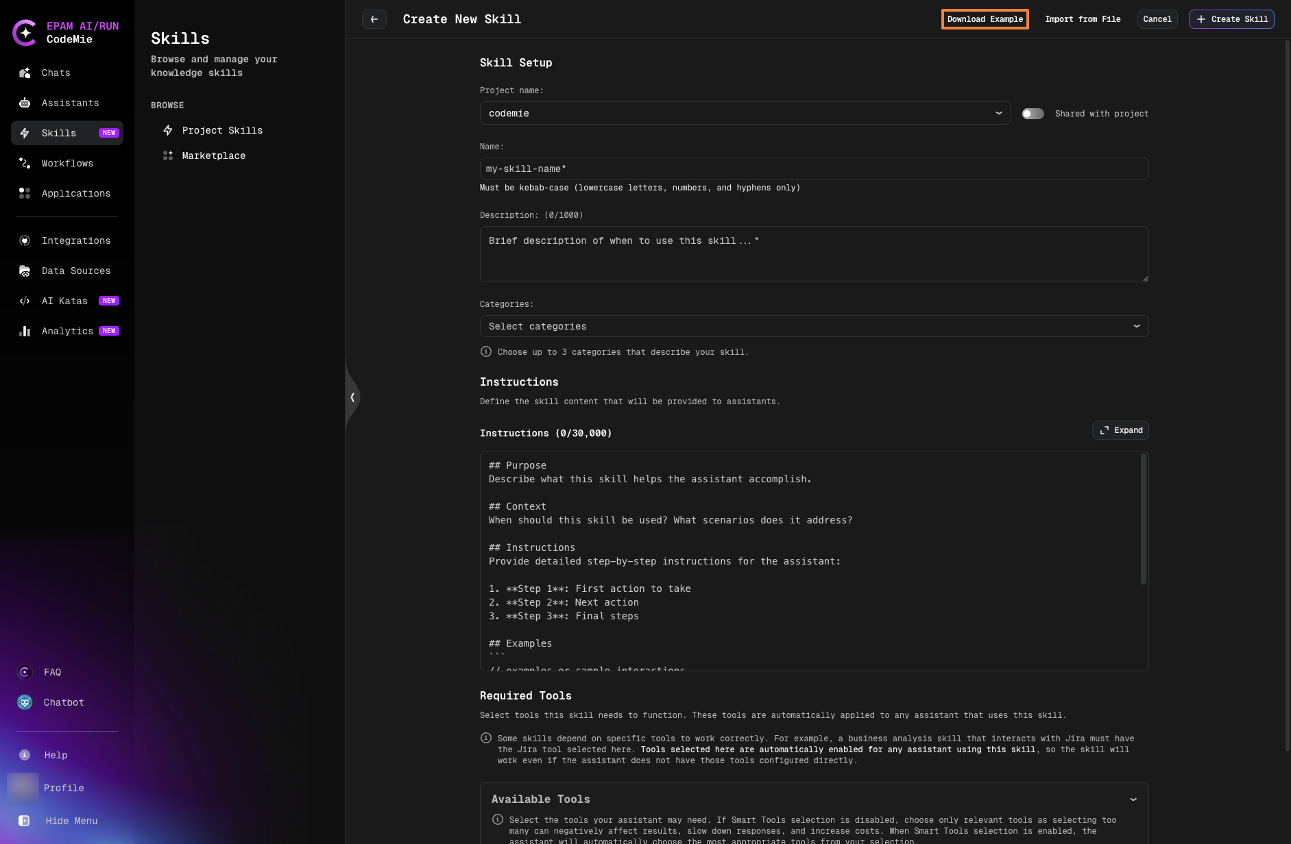 Download Example Skill File